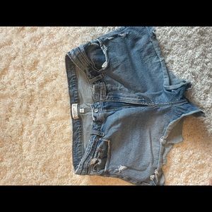 Abercrombie and finch curve love jean shorts